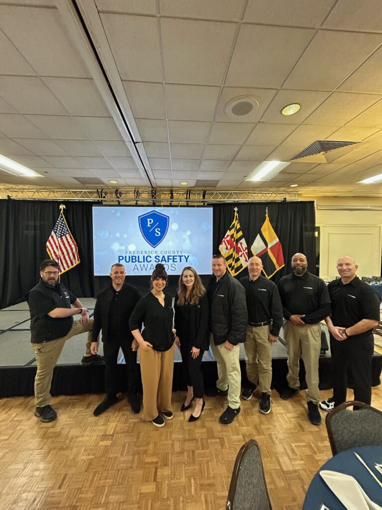 Group photo of PD Team at 2025 Frederick Public Safety Awards